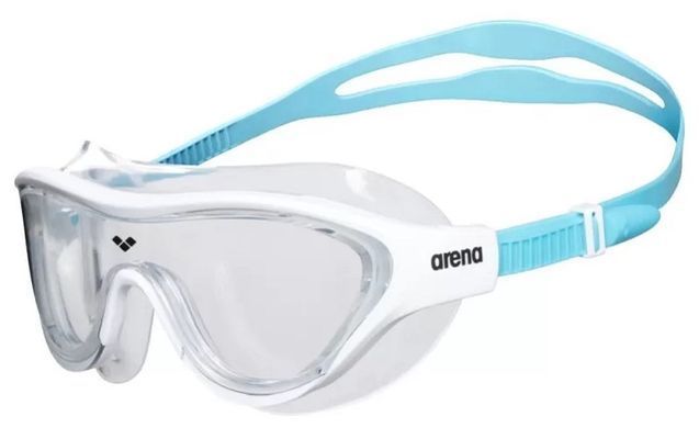 Очки для плавания Arena THE ONE MASK JR белый, бирюзовый детскиеские OFSM 004309-202