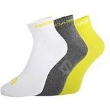 Шкарпетки Head QUARTER 3P UNISEX жовтий, сірий, білий Уні 39-42 00000019572