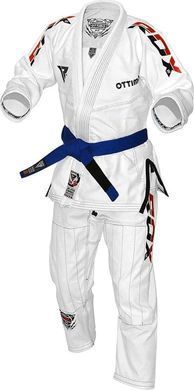 Костюм для бразильского джиу-джитса RDX BRAZILIAN JIU-JITSU SUIT белый A4 BJJ-S2W