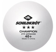 Мячи для настольного тенниса (1 шт) Donic Champion 40+ 3*, white 608542