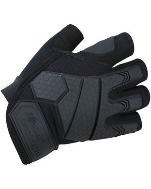 Рукавички тактичні KOMBAT UK Alpha Fingerless Tactical Gloves (kb-aftg-blk-s) kb-aftg-blk-s