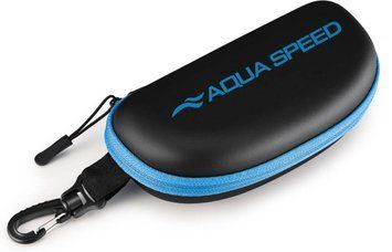 Чохол для окулярів Aqua Speed GOGGLE CASE 0097 чорний, блакитний Уні 7х19 см 234