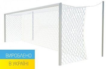 Футбольна сітка для воріт 7,32 х2, 44 м. "X2-Профі-2000" (шнур 3,5 мм. PP White) X2-12035PP-2000