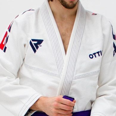 Костюм для бразильского джиу-джитса RDX BRAZILIAN JIU-JITSU SUIT белый A4 BJJ-S2W