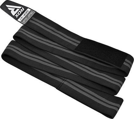 Бандаж для коліна RDX GYM KNEE WRAP R11 чорний, сірий One Size WAH-KR11BG