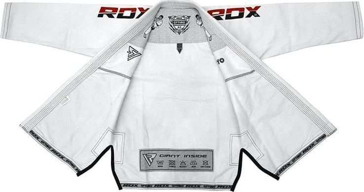 Костюм для бразильского джиу-джитса RDX BRAZILIAN JIU-JITSU SUIT белый A4 BJJ-S2W
