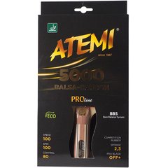 Ракетка для настільного тенісу Atemi 5000 PRO Balsa-Carbon ECO-Line at-10060