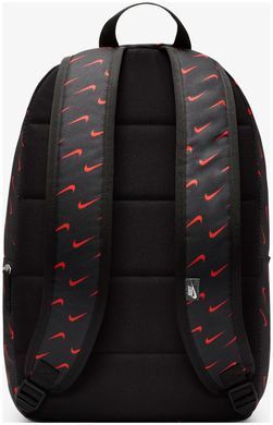 Рюкзак Nike NK HERITAGE BKPK - SWOOSH DROP 25L чорний, червоний Уні 43 х 30.5 х 15 см HF6995-010