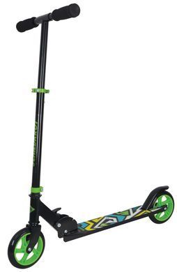 Городской самокат Schildkr&ouml;t City Scooter RunAbout 145mm Black/Green черно-зеленый Уни Max:60 кг 510304