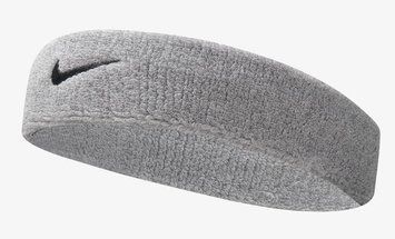 Пов'язка на голову Nike SWOOSH HEADBAND сірий Уні OSFM 00000017532