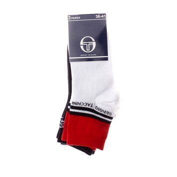 Шкарпетки Sergio Tacchini 3-pack білий, червоний, чорний Жін 36-41 13898215-2