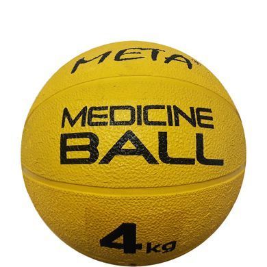 Медбол Meta Colour Medicine Ball 4 kg жовтий Уні 23 см 3000400100