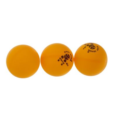М'ячі для настільного тенісу Giant Dragon Gold Star** MT-6561 (6 шт.), помаранчеві MT-6561-OR