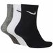 Шкарпетки Nike U NK EVERYDAY LTWT ANKLE 3PR чорний, білий, сірий Уні 38-42 00000015013 фото 4