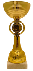 Кубок нагородний металева чаша, жетон d 25мм золото h 21см арт КЖ-1-01 00000016676