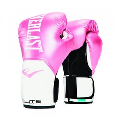 Боксерські рукавиці Everlast ELITE BOXING GLOVES рожевий, білий Жін 12 унцій 00000024565