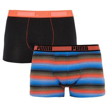Труси-шорти Puma WORLDHOOD STRIPE TRUNK 2P чорний, червоний, синій Чол S 501004001-030