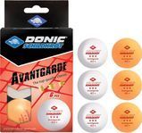 Мячи Donic EXCLUSIVE (Advantgarde) 3* 40+ 6шт white+orange 608533