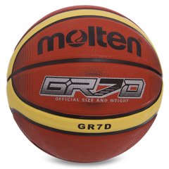 Мяч баскетбольный резиновый  MOLTEN BGRX7D-T1 №7