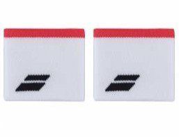 Напульсники Babolat LOGO WRISTBAND WHITE/STRIKE RED 5UB1261-1089