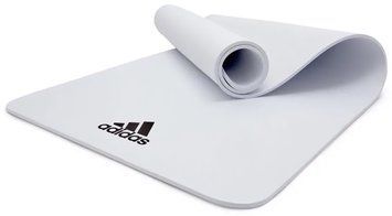 Коврик для йоги Adidas Yoga Mat белый Уни 176 х 61 х 0,8 см ADYG-10100WH