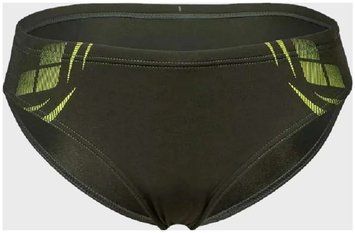 Плавки-сліпи для хлопчиків Arena POSEIDONIA SWIM BRIEFS темно-зелений, жовтий Діт 128 см 009009-306