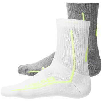 Шкарпетки Head ALL SPORTS PERFORMANCE SHORTCREW 2P сірий, білий Чол  701229021-004
