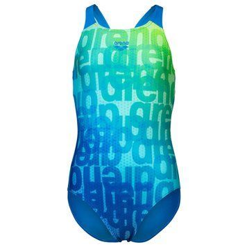 Купальник для дівчат Arena MULTI COLOURS SWIMSUIT V BACK синій, мультиколор Діт 128 см 00000035611