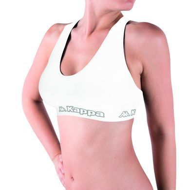 Топ спорт Kappa Reggiseno Sporty Elastico Logato білий Жін  K2150 Bianco
