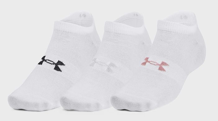 Шкарпетки Under Armour Essential No Show 3pk білий Уні MD 1361459-100