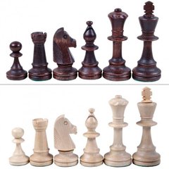 Шахові фігури MADON Стаунтон 7 коричневий, бежевий Уні 5.5 -10.5 см арт 170A 00000023091