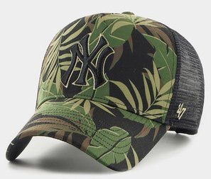 Кепка-тракер 47 Brand MLB NEW YORK YANKEES TROPIC чорний, коричневий, зелений Уні OSFA TPCDT17PTP-BW