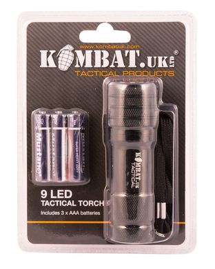 Фонарик KOMBAT UK 9 LED Tactical torch kb-9ltt