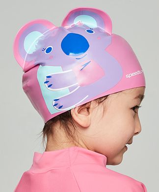 Шапка для плавання Speedo KOALA PRT CHARACTER CAP IU рожевий, пурпурний Діт OSFM 00000022822