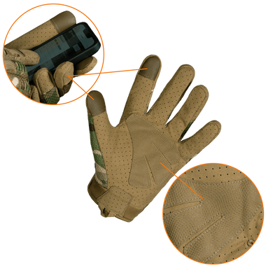 Тактичні рукавички Tac 2.0 Multicam (7463), L 7463-L