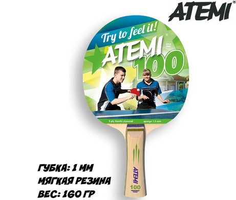 Ракетка для настольного тенниса Atemi 100 A100PL