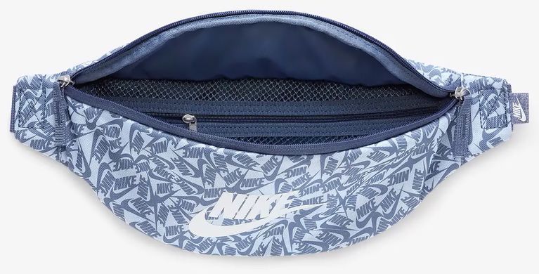 Сумка на пояс Nike NK HERITAGE WAISTPCK - ACCS PR блакитний, білий Уні 41 х 10 х 15 см FD5593-491