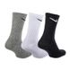 Шкарпетки Nike U NK EVERYDAY LTWT CREW 3PR чорний, білий, сірий Уні 38-42 00000017490 фото 2