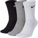Шкарпетки Nike U NK EVERYDAY LTWT CREW 3PR чорний, білий, сірий Уні 38-42 00000017490 фото 1
