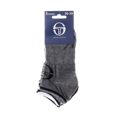 Шкарпетки Sergio Tacchini 3-pack чорний, сірий, білий Діт 27-30 00000008169