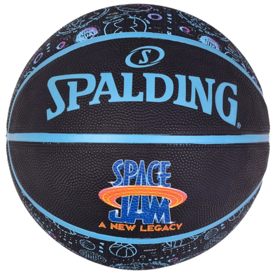 М'яч баскетбольний Spalding SPACE JAM TUNE SQUAD ROSTER чорний, мультиколор Уні 7 00000023936