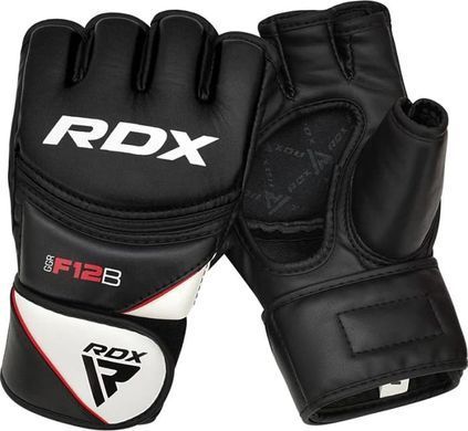 Тренировочные перчатки RDX GRAPPLING GLOVES NEW MODEL черный, белый L (GGR-F12B) GGR-F12B