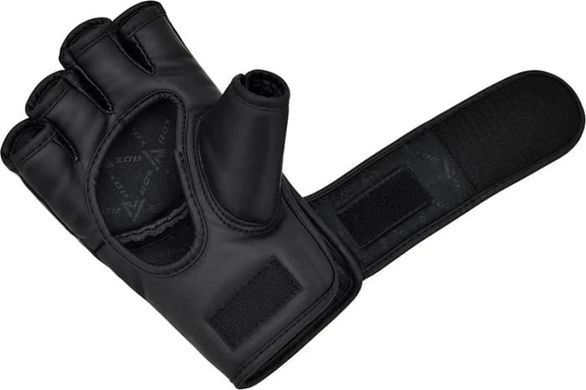 Тренировочные перчатки RDX GRAPPLING GLOVES NEW MODEL черный, белый L (GGR-F12B) GGR-F12B