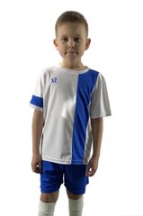 Дитяча футбольна форма X2 (футболка+шорти), розмір S (білий/синій) DX2001W/B-S DX2001W/B