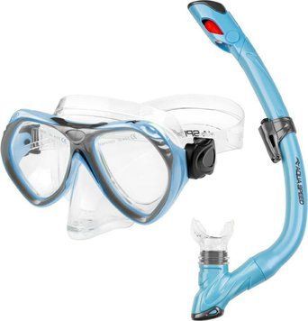 Набір маска і трубка Aqua Speed AURA + EVO 9945 блакитний Діт One Size 605-02
