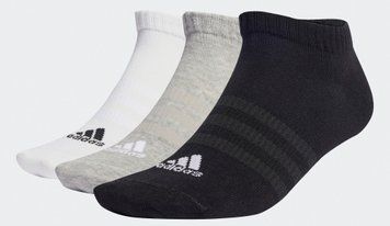 Шкарпетки Adidas T SPW LOW 3P сірий, білий, чорний 37-39 (IC1337) IC1337