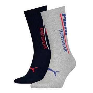 Шкарпетки Puma MEN LOGO CLASSIC SOCK 2P темно-синій, сірий Чол 39-42 102003001-023