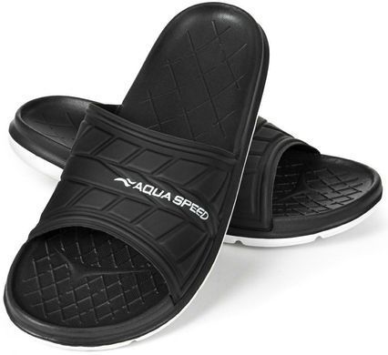 Шльопанці Aqua Speed ASPEN 9334 чорний, білий Чол 534-05