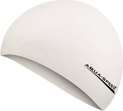 Шапка для плавання Aqua Speed SOFT LATEX 5728 білий Уні OSFM 122-05
