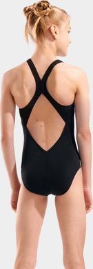 Купальник закритий для дівчат Arena GRAPHIC SWIMSUIT V BACK чорний, білий 140 см 006680-501